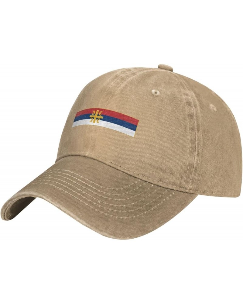 Flag of The Serbian Orthodox Church Baseball Cap for Men Women Hats Adjustable Vintage Cowboy Hat Sun Hat Natural $9.30 Cowbo...