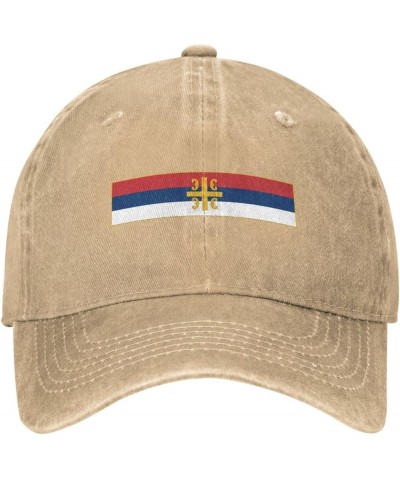 Flag of The Serbian Orthodox Church Baseball Cap for Men Women Hats Adjustable Vintage Cowboy Hat Sun Hat Natural $9.30 Cowbo...