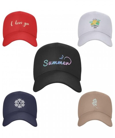 Custom Hats for Men Add Your Own Photo Logo or Picture Design Your Personalized Hats White $7.77 Baseball Caps