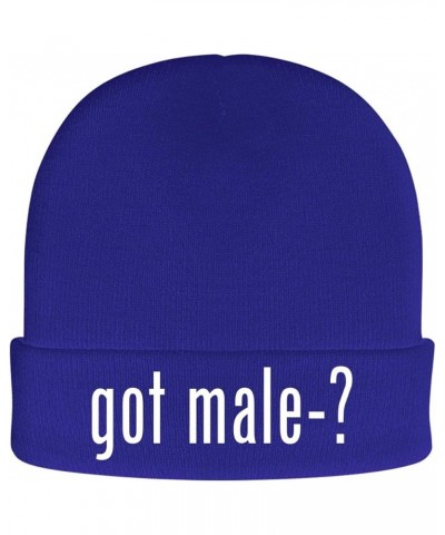 got Male-? - Soft Adult Beanie Cap Blue $12.96 Skullies & Beanies