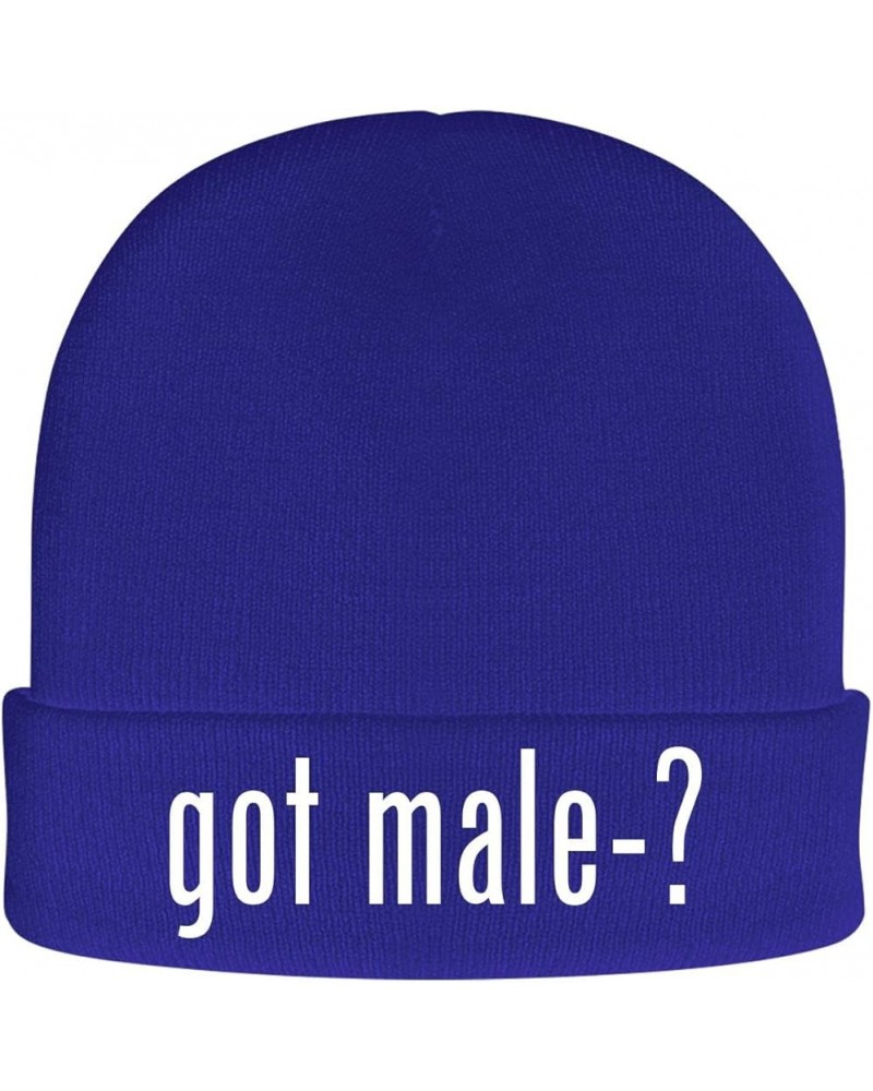 got Male-? - Soft Adult Beanie Cap Blue $12.96 Skullies & Beanies