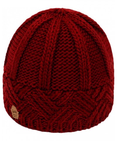 Outdoor Slouchy Hat Hemming Women Wool Knitted Keep Hats Hat Baseball Caps Red $10.05 Rain Hats