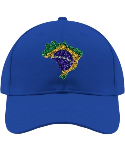 Flag Map Mesh Brazil Baseball Hat Funny Golf Hat for Men Gifts for Her Workout Blue $13.26 Baseball Caps