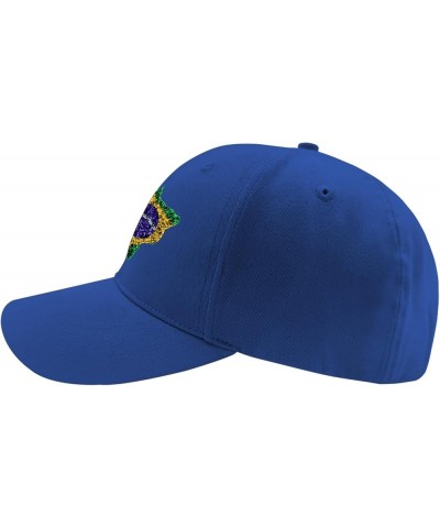 Flag Map Mesh Brazil Baseball Hat Funny Golf Hat for Men Gifts for Her Workout Blue $13.26 Baseball Caps