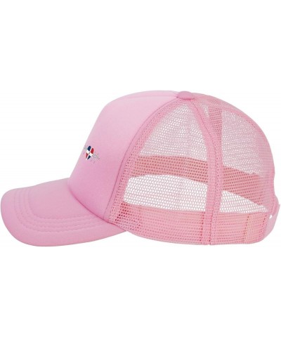 Dad Hat/Cap Mesh Baseball Cap Adjustable Trucker Hat Unisex Pink $10.44 Baseball Caps