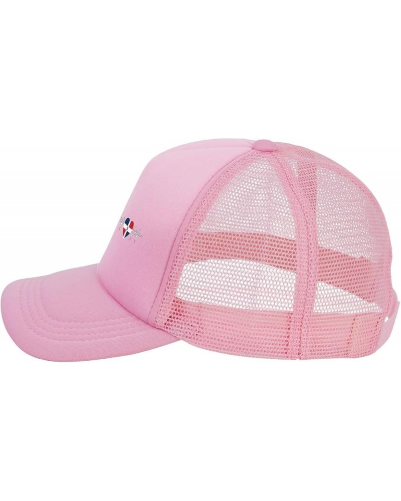 Dad Hat/Cap Mesh Baseball Cap Adjustable Trucker Hat Unisex Pink $10.44 Baseball Caps