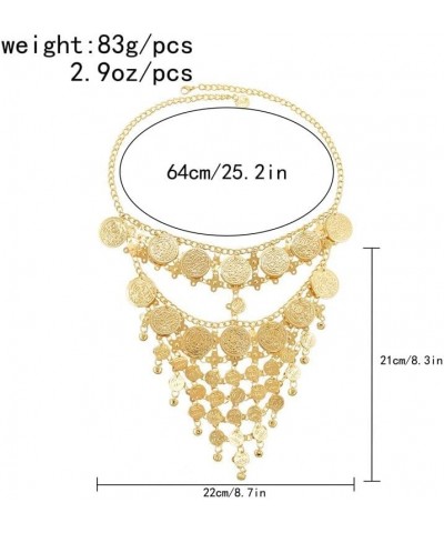 Coin Women Headband Golden Arab Charms Tassel Punk Ethnic Face Chains Indian Statement Party Dance Body Jewelry Headband Fema...