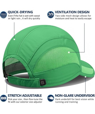 Quick Dry Run Hat Cooling Breathable Mesh Dark Green $10.19 Baseball Caps