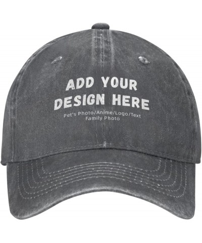 Funny Baseball Cap Men Women Adjustable Denim Trucker Dad Hat Classic Curved Brim Washed Cotton Custom $13.50 Baseball Caps