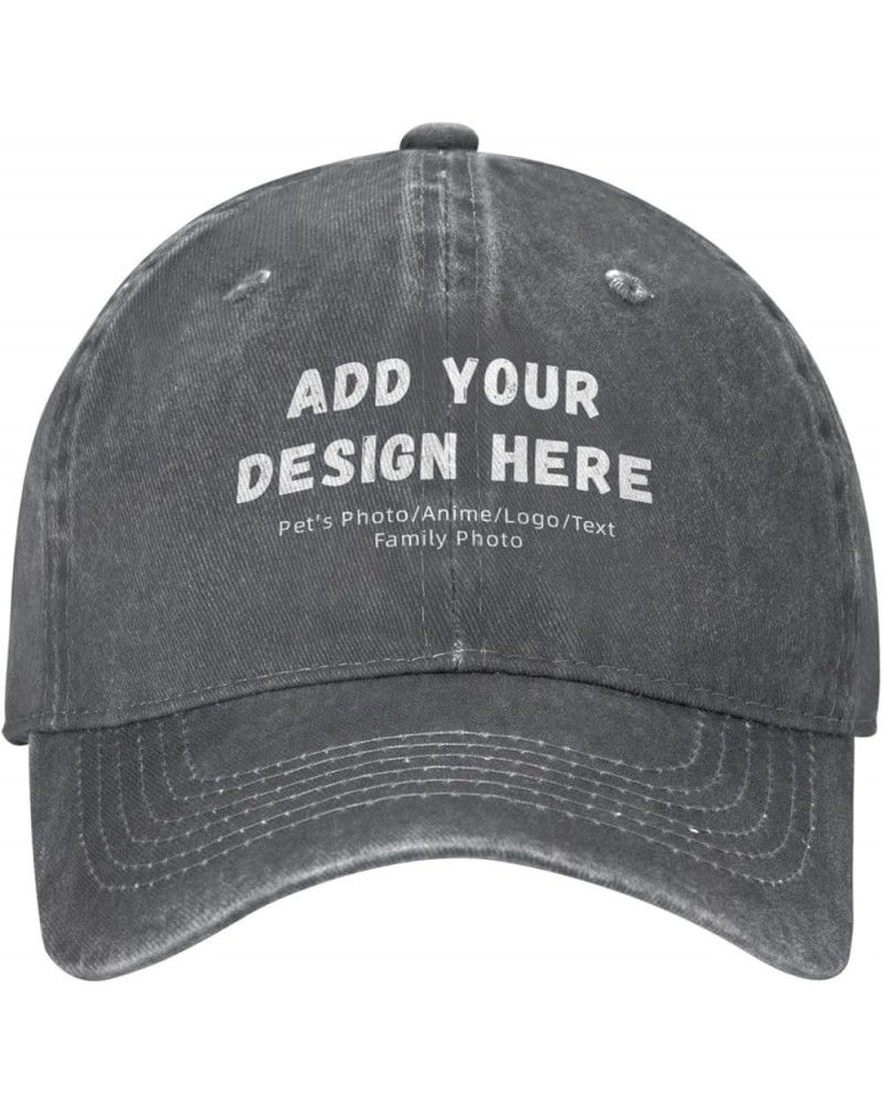 Funny Baseball Cap Men Women Adjustable Denim Trucker Dad Hat Classic Curved Brim Washed Cotton Custom $13.50 Baseball Caps