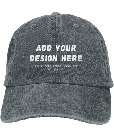 Funny Baseball Cap Men Women Adjustable Denim Trucker Dad Hat Classic Curved Brim Washed Cotton Custom $13.50 Baseball Caps