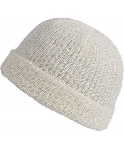 World of Hat Warm Unisex Thick Hat Knitted All- Fashion Color Winter Baseball Caps Couple Caps for Him and Her White $7.06 Ba...