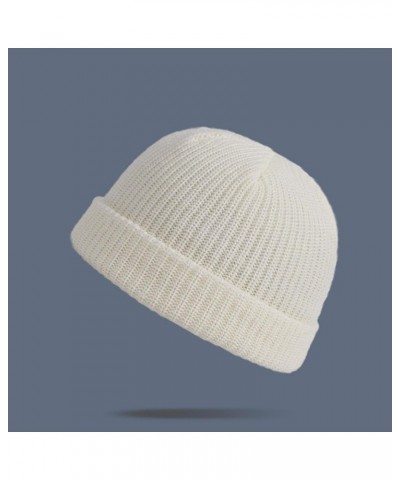 World of Hat Warm Unisex Thick Hat Knitted All- Fashion Color Winter Baseball Caps Couple Caps for Him and Her White $7.06 Ba...