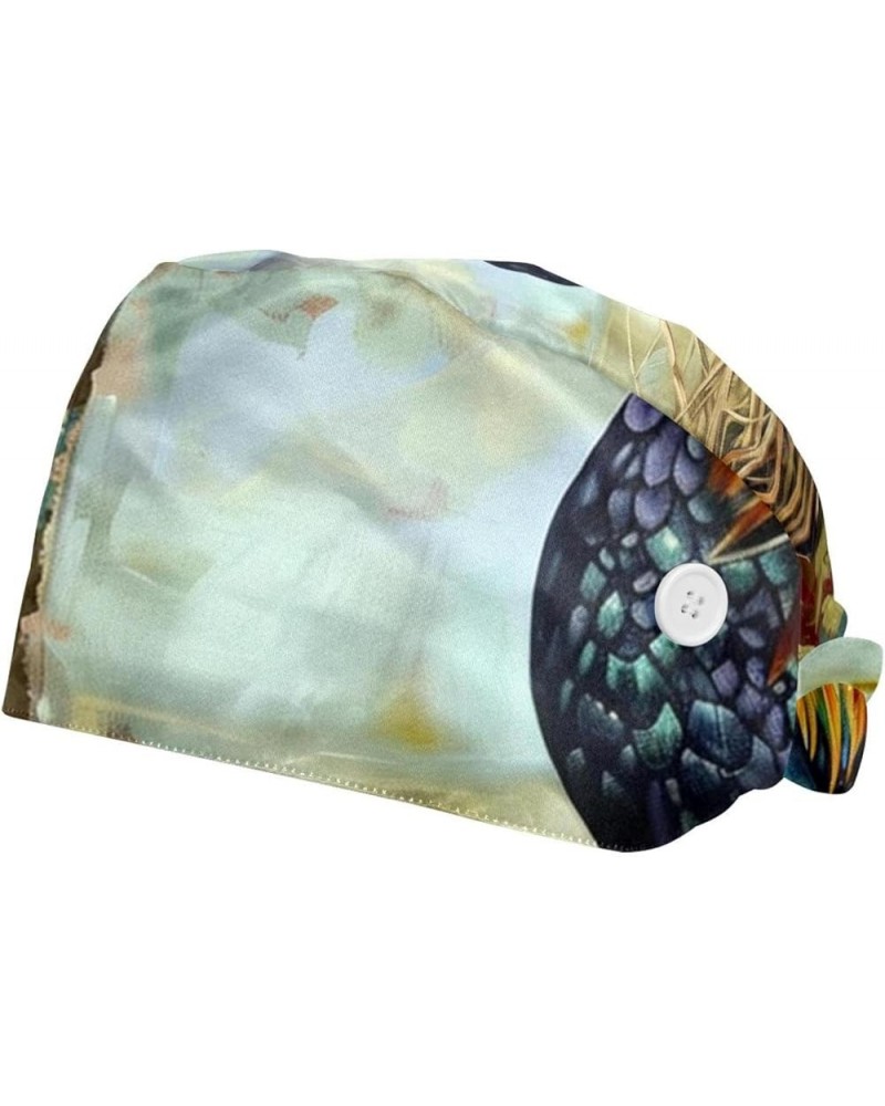 Bouffant Nurse Hats,Scrub Cap Adjustable Scrub Hats with Sweatband U914z7deaz $11.23 Skullies & Beanies