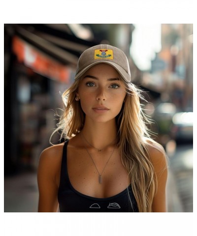 Flag of Santa Barbara County, California Baseball Cap for Women Mens Hats Retro Mesh Caps Dad Hat Natural $9.34 Baseball Caps