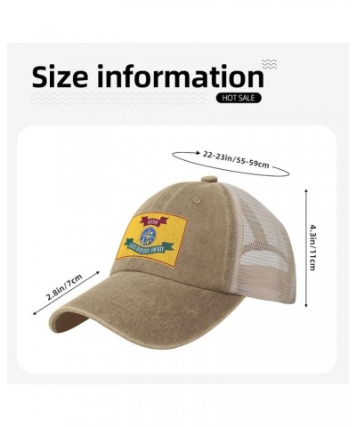 Flag of Santa Barbara County, California Baseball Cap for Women Mens Hats Retro Mesh Caps Dad Hat Natural $9.34 Baseball Caps