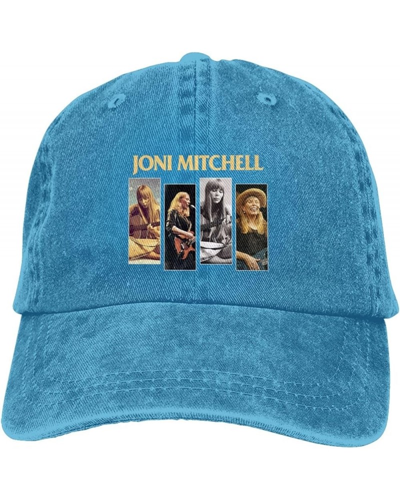 Joni Music Mitchell Hat Cap Fashion Pattern Custom Trucker Hat Adjustable Washed Denim Baseball Caps Casquette Black Blue $10...