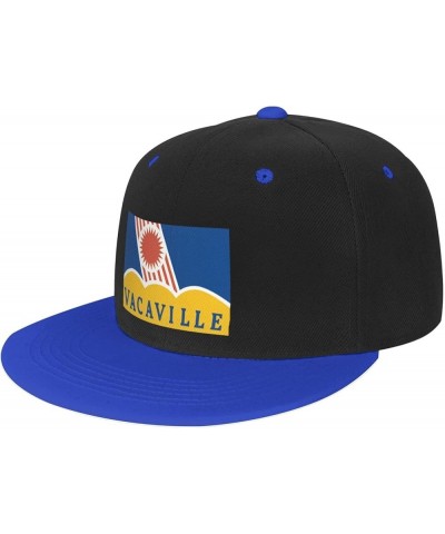 Flag of Vacaville Baseball Cap for Men Women Snapback Hat Adjustable Flat Bill Hats Blue $13.60 Baseball Caps