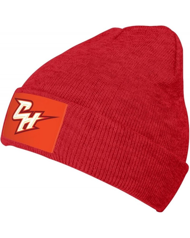 Chestnut Hill College Logo Classic Warm Winter Knit Cap Fleece Lined Beanie Hat Red $11.65 Skullies & Beanies