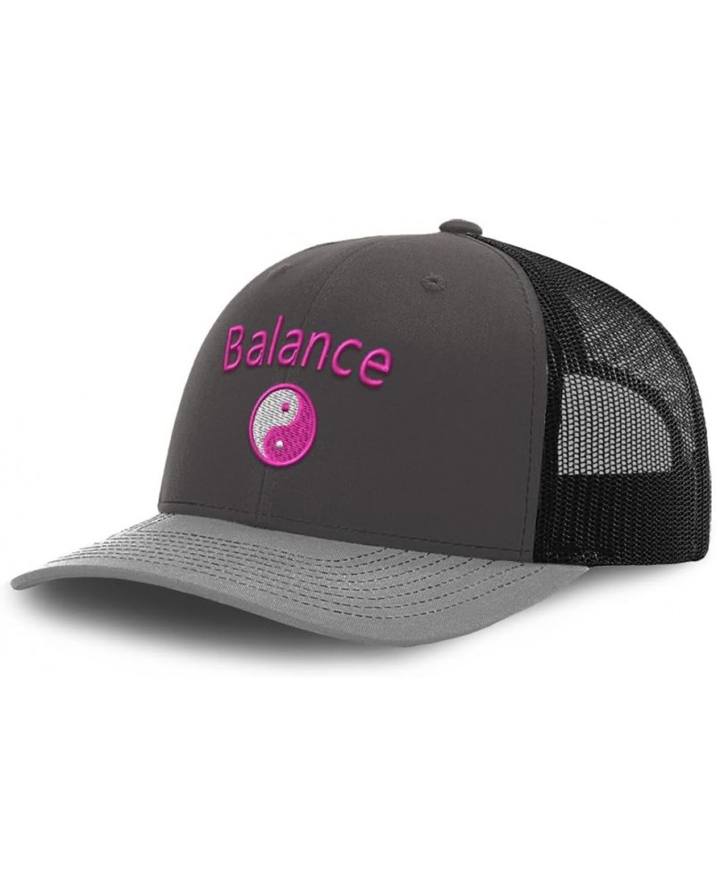 Trucker Hat Baseball Cap Balance Yin Yang Cotton Dad Hats for Men & Women Gray Scale $13.23 Baseball Caps