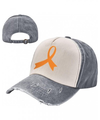 Leukemia Cancer Awareness Orange Ribbon Baseball Cap Adult Adjustable Casual Duck Tongue Hat Golf Caps Trucker Hats $11.39 Ba...