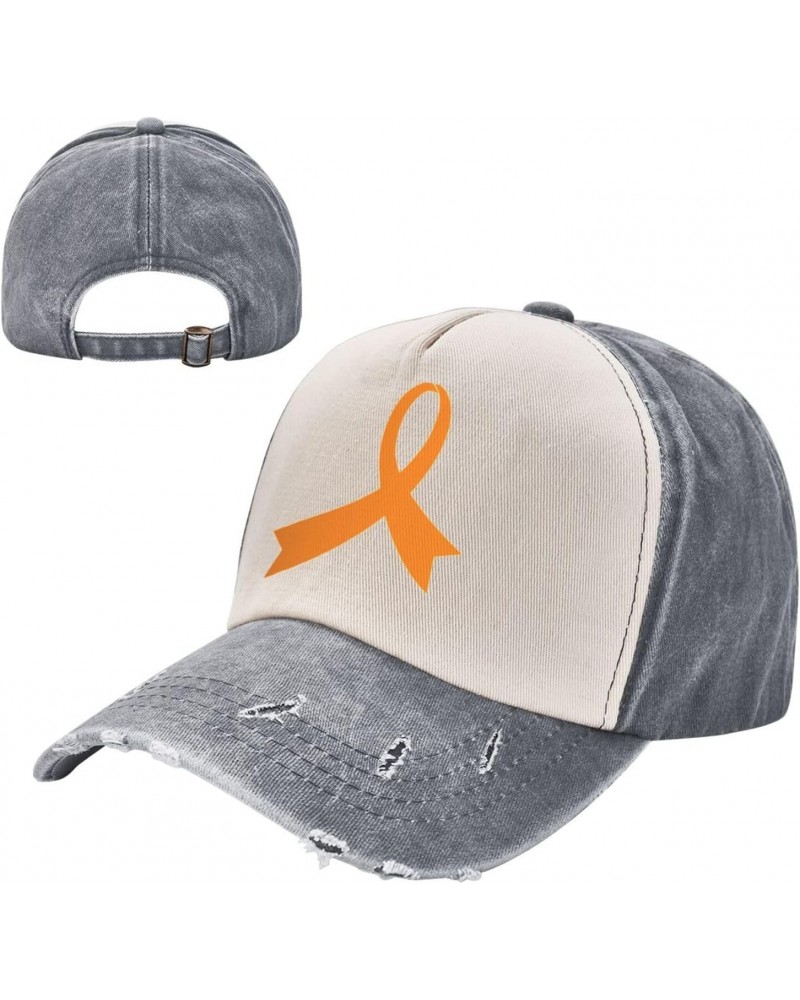 Leukemia Cancer Awareness Orange Ribbon Baseball Cap Adult Adjustable Casual Duck Tongue Hat Golf Caps Trucker Hats $11.39 Ba...