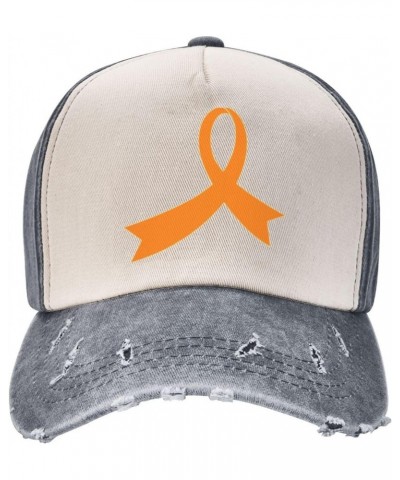 Leukemia Cancer Awareness Orange Ribbon Baseball Cap Adult Adjustable Casual Duck Tongue Hat Golf Caps Trucker Hats $11.39 Ba...