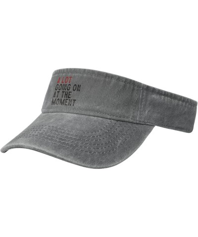 A LOT Going ON at The Moment Sport Sun Visor Hats Cotton Ball Caps Empty Top Baseball Sun Cap for Men Women,Black Gray $8.89 ...