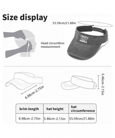 I Need A Huge Margarita Cap Sun Visor Hats for Women Golf Hat Reversible Visor Hats Light Grey $8.79 Visors