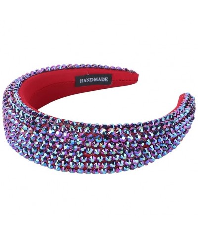 Baroque Headband 1pc Sponge Rhinestone Headband Flash Woman Milk Silk Drill Headband Red $7.30 Headbands