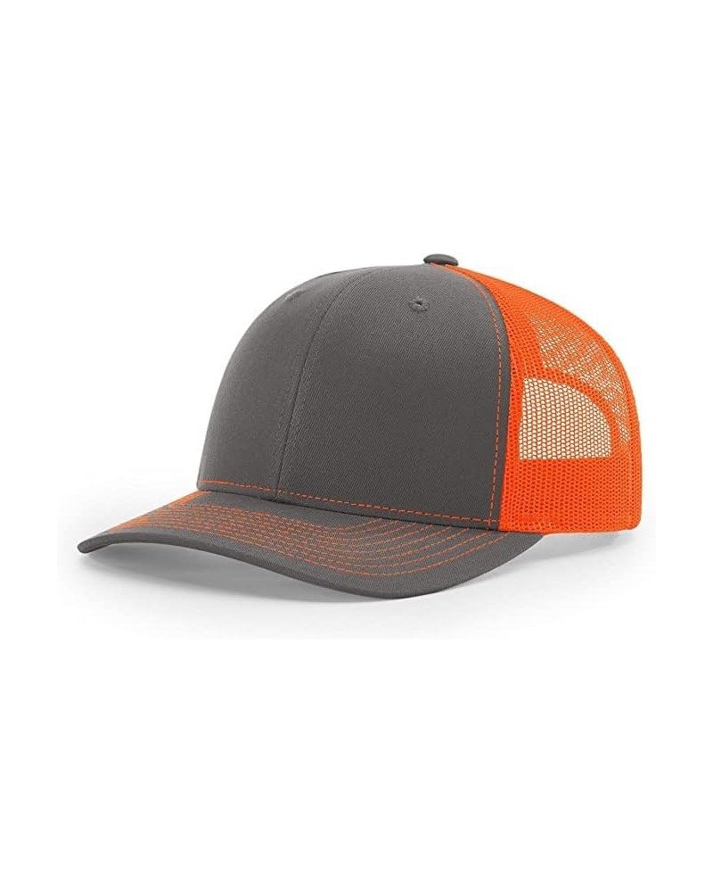 unisex-adult mens Shape Mid-pro Charcoal/Neon Orange $10.07 Baseball Caps