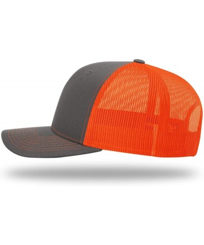 unisex-adult mens Shape Mid-pro Charcoal/Neon Orange $10.07 Baseball Caps