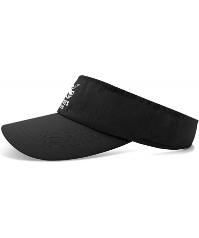 No Lives Matter Caps Sun Visor Hat for Women Sun Visors Uv Protection Ponytail Hat Allblack $10.98 Sun Hats