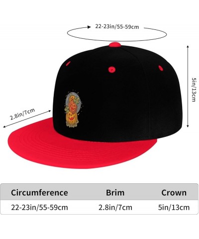 Cute Pumpkin Three Brothers Snapback Hat for Men Women Baseball Cap Trucker Flat Bill Hats Dad Caps Red $12.60 Baseball Caps