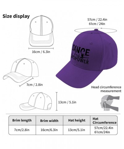 Sun hat Womens Picture Dance is My Super Women hat 80s hat Gifts for Dad Beach Cap Purple $10.11 Baseball Caps