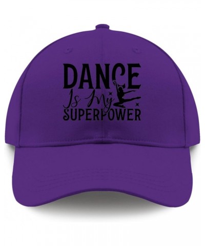 Sun hat Womens Picture Dance is My Super Women hat 80s hat Gifts for Dad Beach Cap Purple $10.11 Baseball Caps