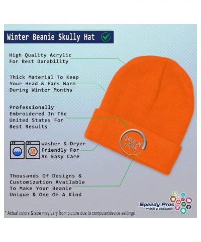 Beanies for Men Tennis Uncle Embroidery Humor Tennis Lover Winter Hats for Women Acrylic Skull Cap 1 Size Orange Design Only ...