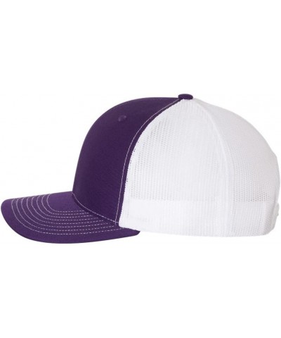 Ford Boss 302 Mustang Side Panel Laser Engraved Leather Patch Richardson 112 Snapback Trucker Hat Cap Purple-white $14.20 Bas...