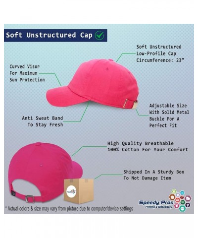 Soft Baseball Cap How Beautiful Style B Cotton Dad Hats for Men & Women Hot Pink $12.47 Baseball Caps