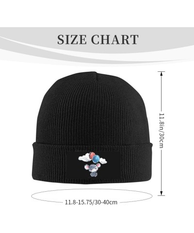 Unisex Beanie for Men and Women Cuffed Plain Knit Hat Winter Soft Warm Beanies Hats Cap Cute Mouse Balloons $10.79 Skullies &...