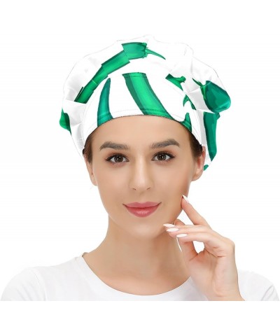 Adjustable Working Caps, Elastic Bandage Tie Back Hats, Cover Hair Bouffant Hats with Sweatband 13 Chile Pepper (2) $11.59 Ba...