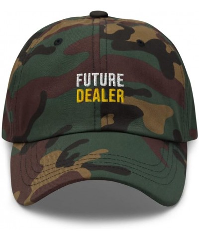 Future Dealer Hat (Embroidered Dad Cap) Dealer Apparel Green Camo $15.99 Baseball Caps