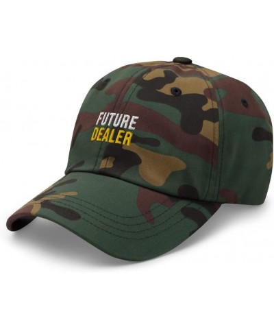 Future Dealer Hat (Embroidered Dad Cap) Dealer Apparel Green Camo $15.99 Baseball Caps