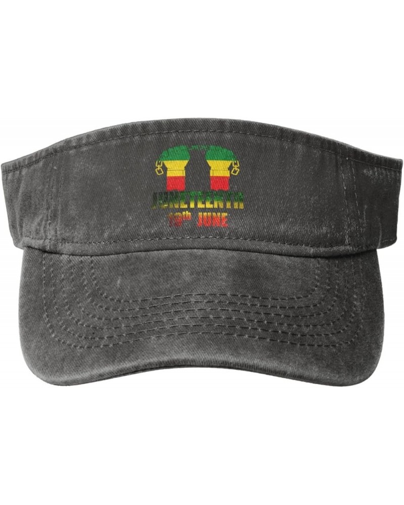 19th June 1865 Juneteenth Celebrate African American Freedom Day Sport Sun Visor Hats Empty Top Baseball Cap,Black Deep Heath...