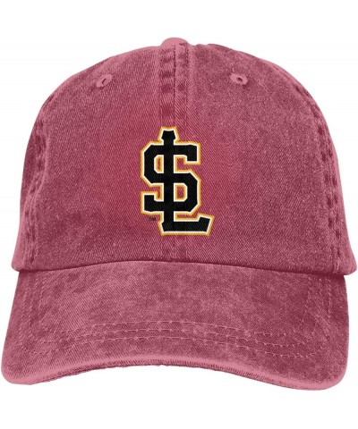 Salt Lake Bees Cowboy Hats，Unisex Adjustable for Hat Baseball Cap Casquette Red $10.99 Cowboy Hats