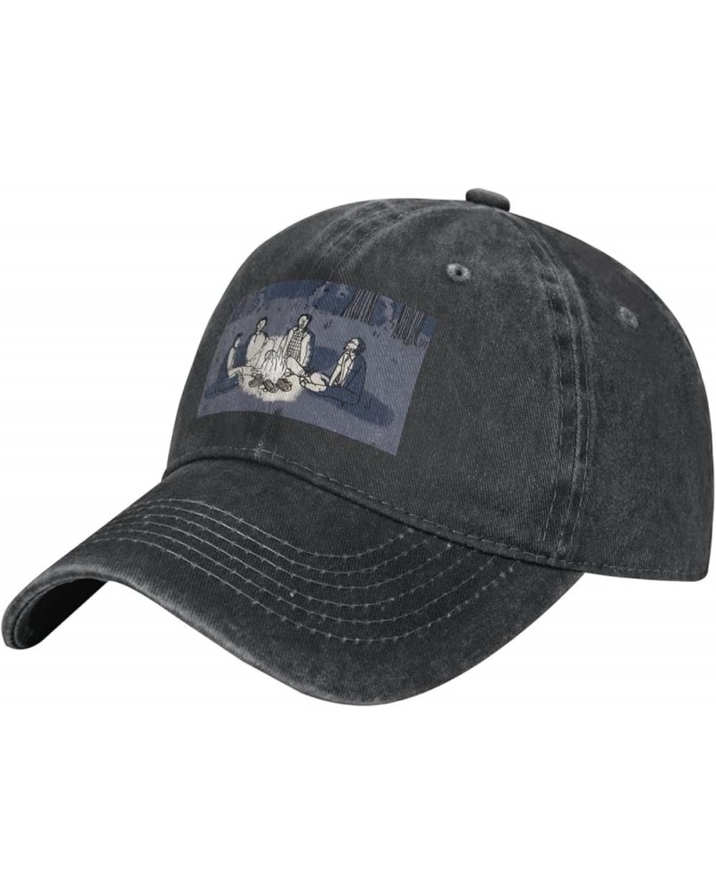 The Menzingers Trucker Hat Men Women Hat Cap Distressed Denim Vintage Washed Black Black $12.14 Baseball Caps