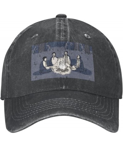 The Menzingers Trucker Hat Men Women Hat Cap Distressed Denim Vintage Washed Black Black $12.14 Baseball Caps