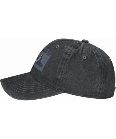 The Menzingers Trucker Hat Men Women Hat Cap Distressed Denim Vintage Washed Black Black $12.14 Baseball Caps