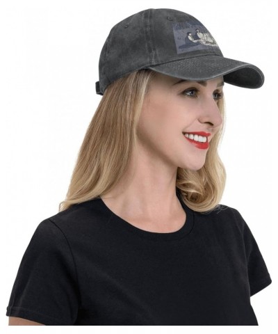 The Menzingers Trucker Hat Men Women Hat Cap Distressed Denim Vintage Washed Black Black $12.14 Baseball Caps