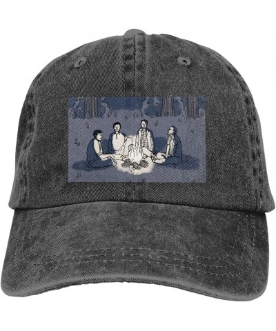 The Menzingers Trucker Hat Men Women Hat Cap Distressed Denim Vintage Washed Black Black $12.14 Baseball Caps